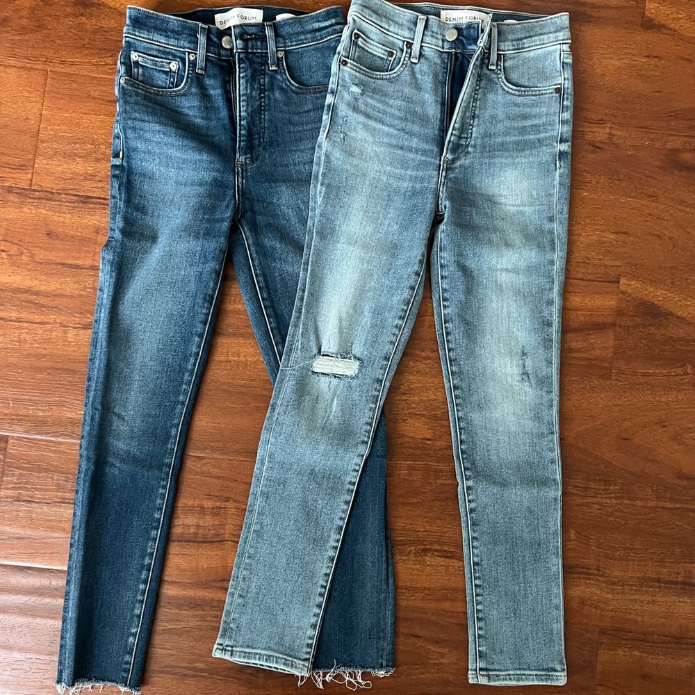 SOLD OUT ONLINE!! Aritzia - Lola High Rise Skinny Crop (Denim Forum Jeans)